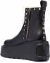 Valentino Garavani Rockstud enkellaarzen Zwart - Thumbnail 3