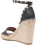 Valentino Garavani Rockstud espadrille sandalen Zwart - Thumbnail 4