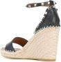 Valentino Garavani Rockstud espadrille sandalen Zwart - Thumbnail 5