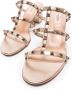 Valentino Garavani Rockstud gekooide sandalen Goud - Thumbnail 2