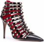Valentino Garavani Rockstud gekooide sandalen Zwart - Thumbnail 2