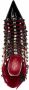 Valentino Garavani Rockstud gekooide sandalen Zwart - Thumbnail 4