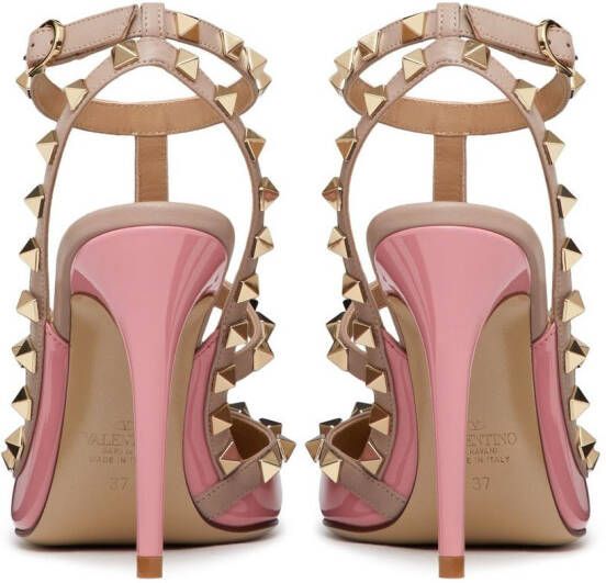 Valentino Garavani Rockstud pumps met hoge hak Roze