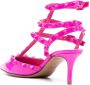 Valentino Garavani Rockstud lakleren muiltjes Roze - Thumbnail 3