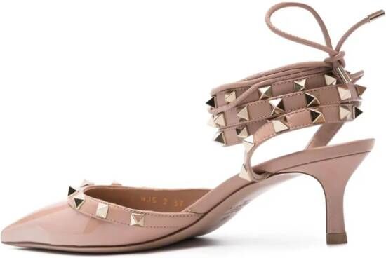 Valentino Garavani Rockstud lakleren pumps Roze