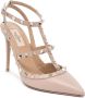 Valentino Garavani Rockstud leren pumps Beige - Thumbnail 2