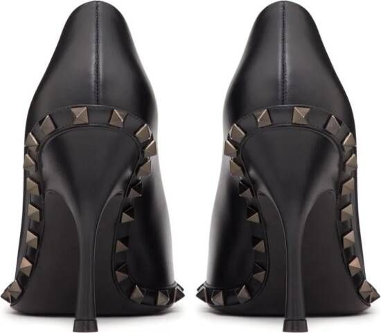 Valentino Garavani Rockstud 100mm leren pumps Zwart