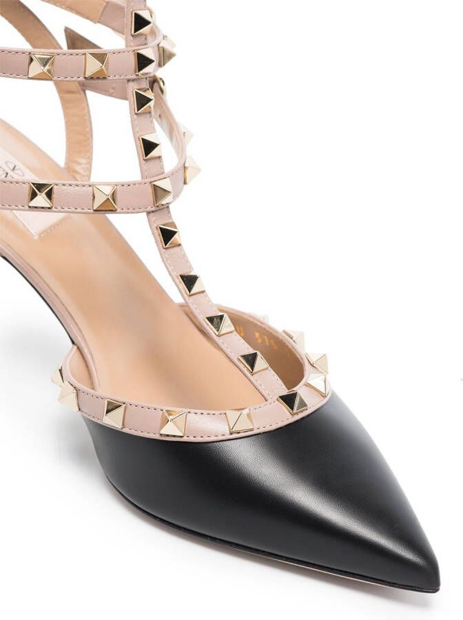 Valentino Garavani Rockstud leren pumps Zwart