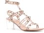 Valentino Garavani Rockstud leren sandalen Roze - Thumbnail 2