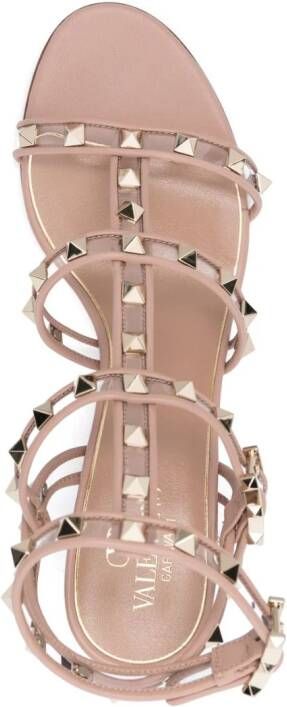 Valentino Garavani Rockstud leren sandalen Roze