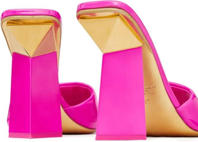 Valentino Garavani Rockstud leren sandalen Roze