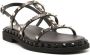 Valentino Garavani Rockstud leren sandalen Zwart - Thumbnail 2