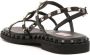 Valentino Garavani Rockstud leren sandalen Zwart - Thumbnail 3