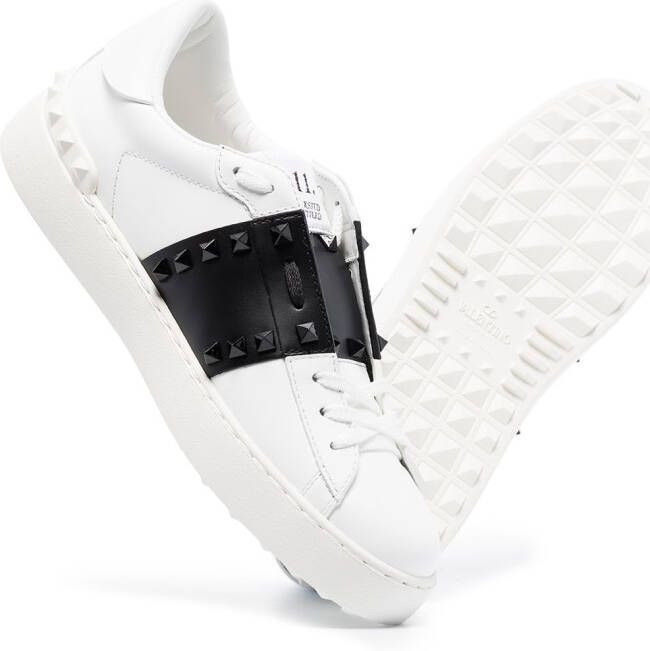 Valentino Garavani Rockstud Untitled leren sneakers Wit