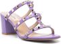 Valentino Garavani Rockstud muiltjes Paars - Thumbnail 2