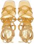 Valentino Garavani Rockstud Net sandalen Goud - Thumbnail 4