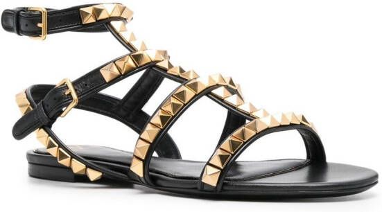 Valentino Garavani Rockstud No Limit sandalen Zwart
