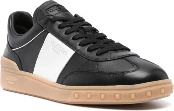 Valentino Garavani Rockstud leren sneakers Zwart