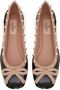 Valentino Garavani Rockstud ballerina's Zwart - Thumbnail 4