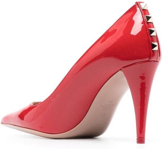Valentino Garavani Rockstud lakleren muiltjes Rood