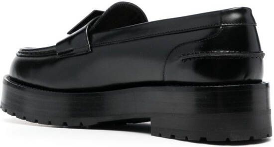 Valentino Garavani Rockstud loafers met plateauzool Zwart