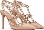 Valentino Garavani Rockstud pumps met enkelbandje Roze - Thumbnail 2
