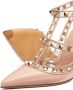 Valentino Garavani Rockstud pumps met enkelbandje Roze - Thumbnail 5