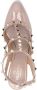 Valentino Garavani Rockstud pumps met plateauzool Beige - Thumbnail 4