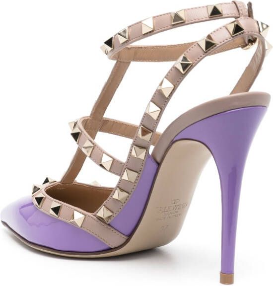 Valentino Garavani Rockstud pumps Paars