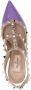 Valentino Garavani Rockstud pumps Paars - Thumbnail 4