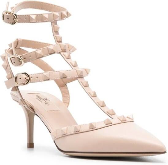 Valentino Garavani Rockstud pumps Roze
