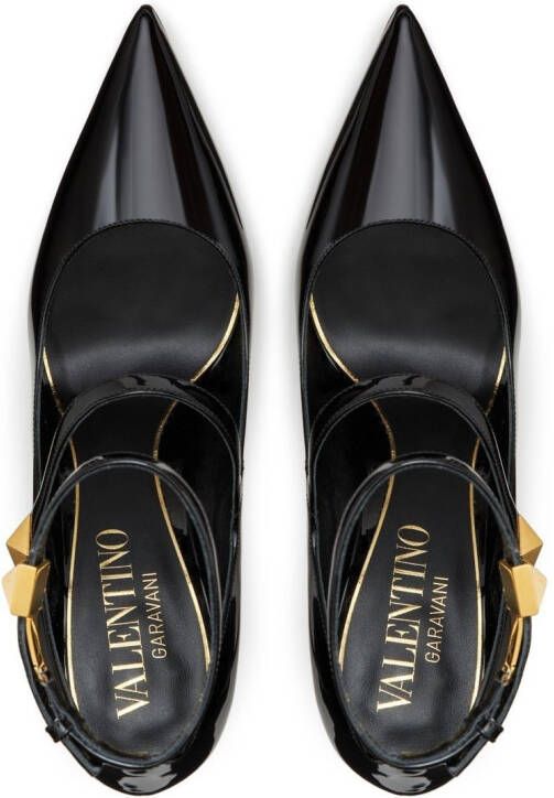 Valentino Garavani Rockstud pumps van lakleer Zwart