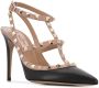 Valentino Garavani 105 mm Rockstud leren pumps Zwart - Thumbnail 2