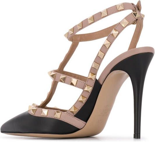 Valentino Garavani 105 mm Rockstud leren pumps Zwart