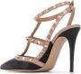 Valentino Garavani 105 mm Rockstud leren pumps Zwart - Thumbnail 3