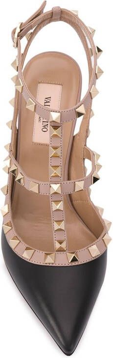 Valentino Garavani 105 mm Rockstud leren pumps Zwart