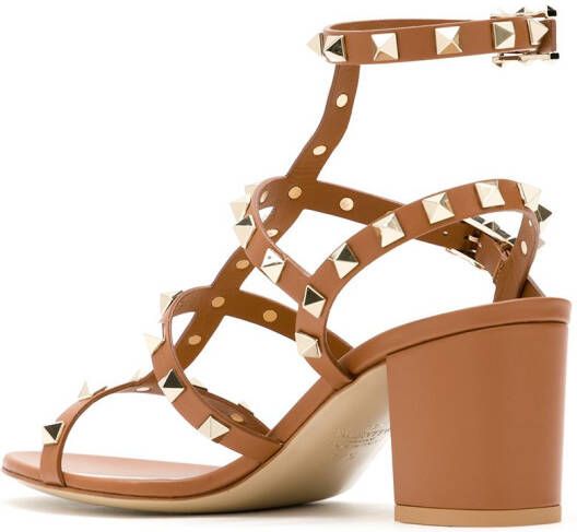 Valentino Garavani Rockstud sandalen Bruin