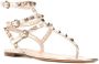 Valentino Garavani Rockstud metallic sandalen Beige - Thumbnail 2