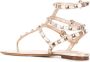 Valentino Garavani Rockstud metallic sandalen Beige - Thumbnail 3