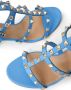 Valentino Garavani Rockstud sandalen met blokhak Blauw - Thumbnail 5