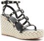 Valentino Garavani Rockstud sandalen met open neus 100 mm Zwart - Thumbnail 2