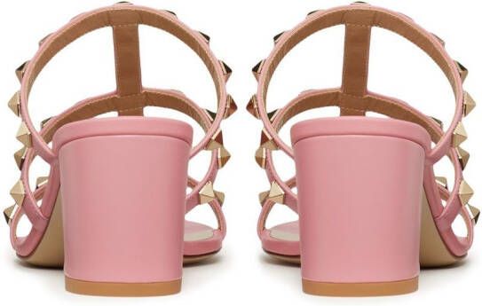 Valentino Garavani Rockstud sandalen met open teen Roze