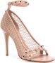 Valentino Garavani Rockstud sandalen met stilettohak Beige - Thumbnail 2