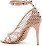 Valentino Garavani Rockstud sandalen met stilettohak Beige - Thumbnail 3