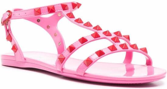 Valentino Garavani Rockstud sandalen Roze