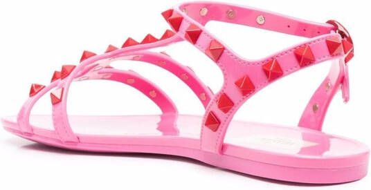 Valentino Garavani Rockstud sandalen Roze