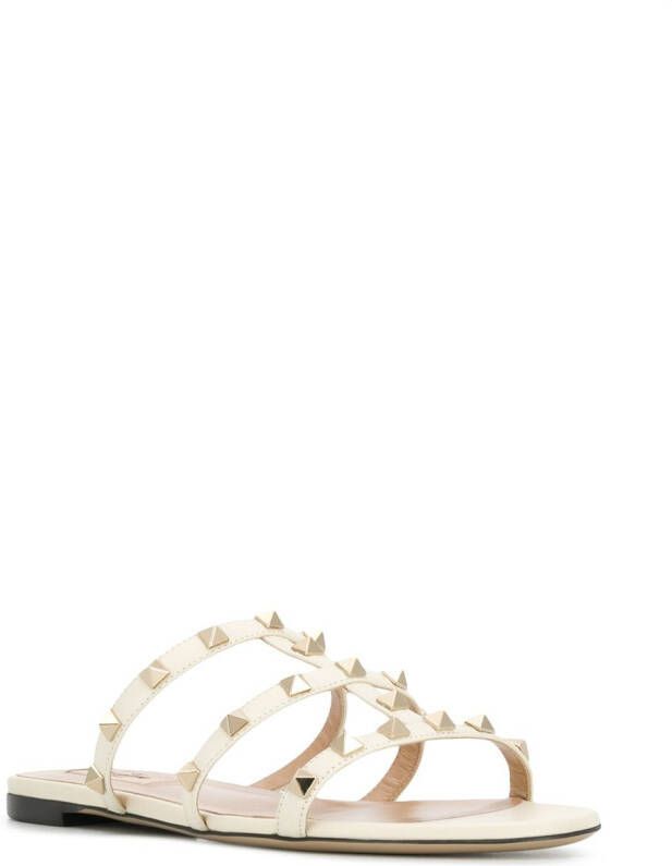 Valentino Garavani Rockstud sandalen Wit