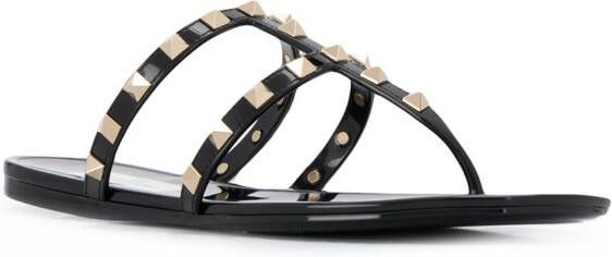 Valentino Garavani Rockstud sandalen Zwart