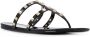 Valentino Garavani Rockstud teenslippers Zwart - Thumbnail 2