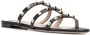 Valentino Garavani Rockstud leren sandalen Zwart - Thumbnail 2